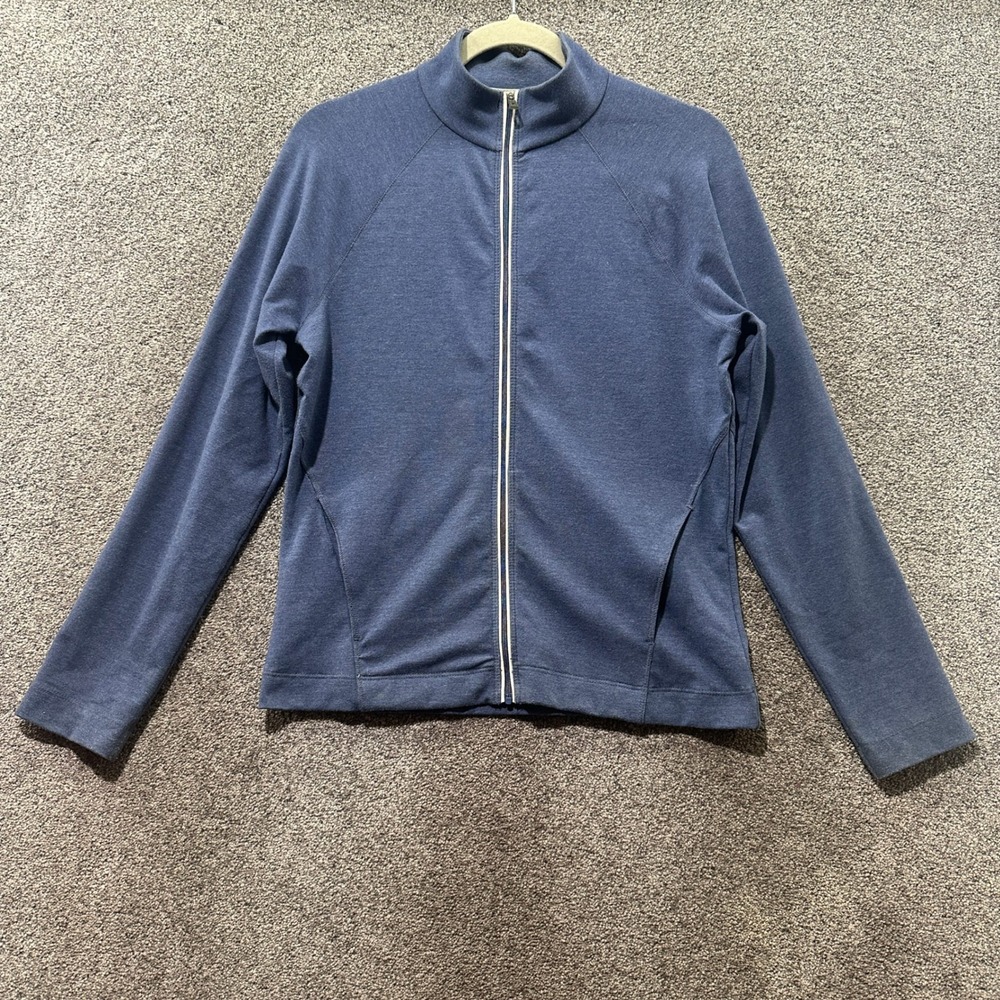 LL Bean Full Zip Sweatshirt Women‎ Small Blue Long Sleeve Casual Athletic
